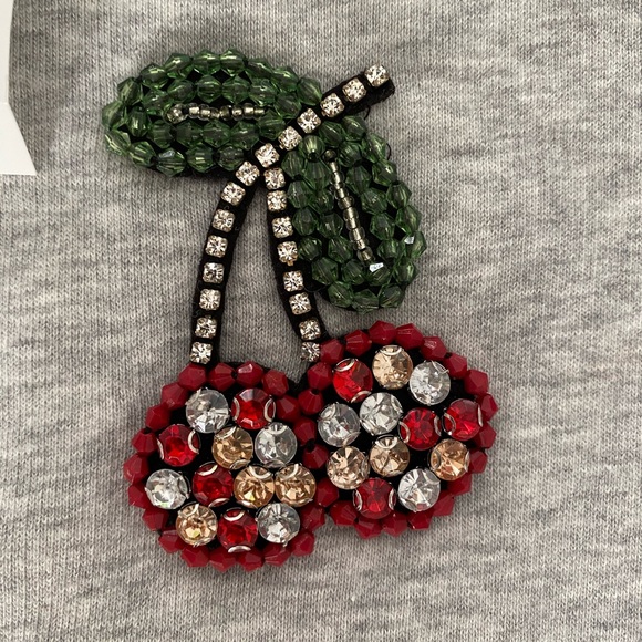 H&M Gray Cherry Sweatshirt - Picture 2 of 4